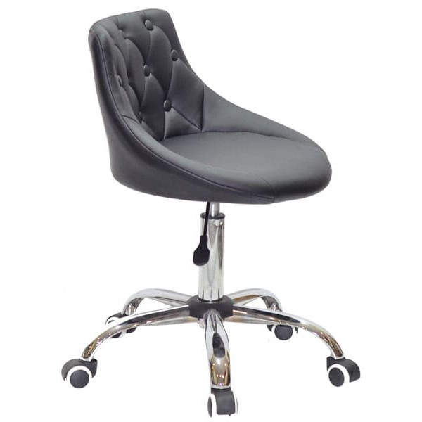 Стілець Onder Mebli FORO+BUTTON CH-OFFICE Чорний Екошкіра-2