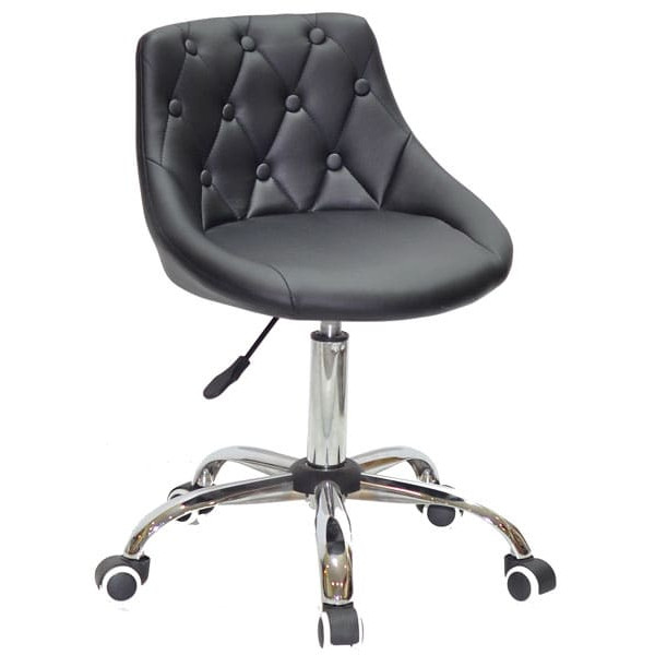 Стілець Onder Mebli FORO+BUTTON CH-OFFICE Чорний Екошкіра-0