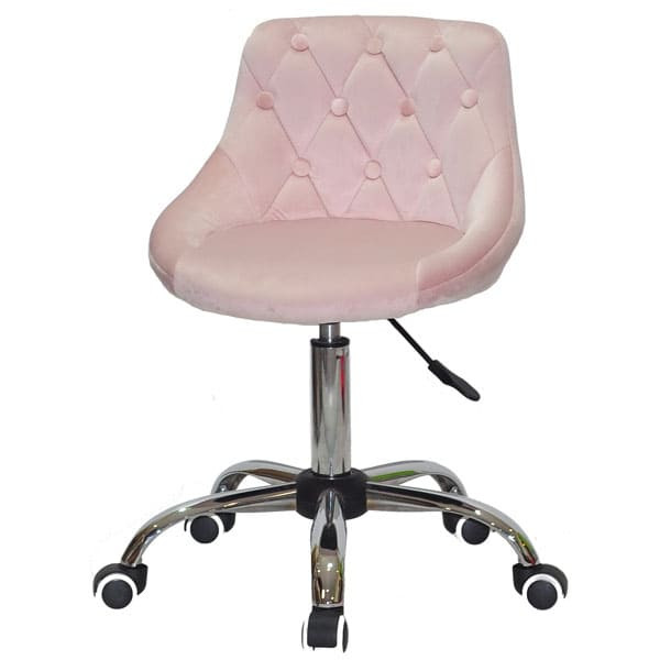 Стул Onder Mebli FORO+BUTTON CH-OFFICE Розовый B-1021 Бархат-1