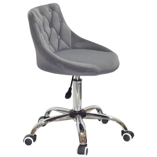 Стул Onder Mebli FORO+BUTTON CH-OFFICE Серый B-1004 Бархат-3