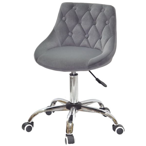 Стул Onder Mebli FORO+BUTTON CH-OFFICE Серый B-1004 Бархат-1