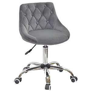 Стул Onder Mebli FORO+BUTTON CH-OFFICE Серый B-1004 Бархат