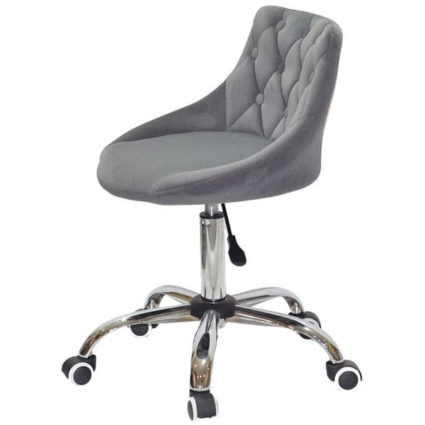 Стул Onder Mebli FORO+BUTTON CH-OFFICE Серый B-1004 Бархат-2