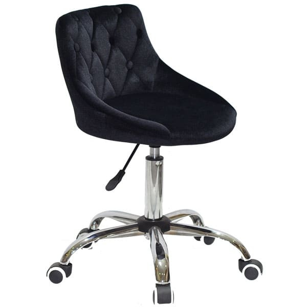 Стул Onder Mebli FORO+BUTTON CH-OFFICE Черный B-1011 Бархат-3