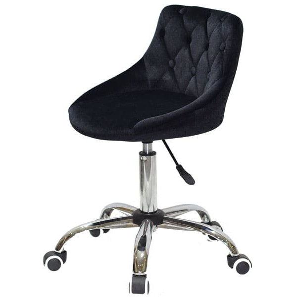 Стул Onder Mebli FORO+BUTTON CH-OFFICE Черный B-1011 Бархат-2