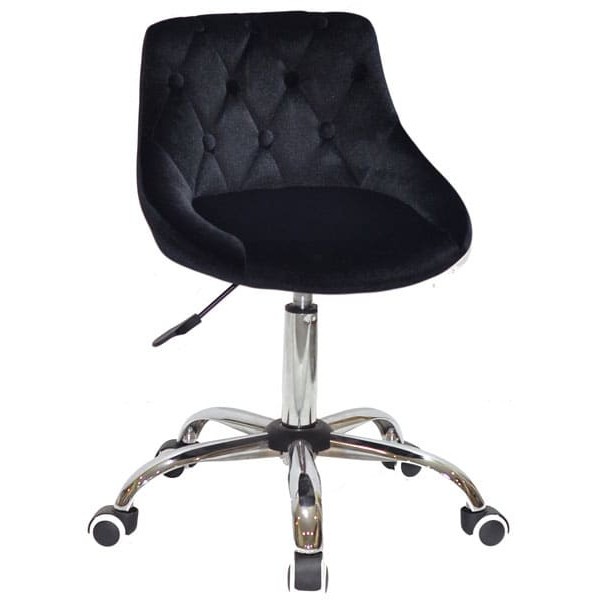 Стул Onder Mebli FORO+BUTTON CH-OFFICE Черный B-1011 Бархат-0