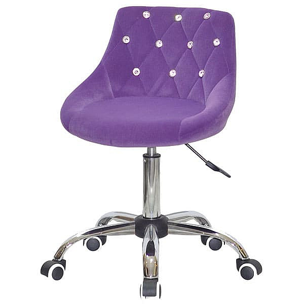 Стілець Onder Mebli FORO+SV CH-OFFICE Пурпур B-1013 Оксамит-1