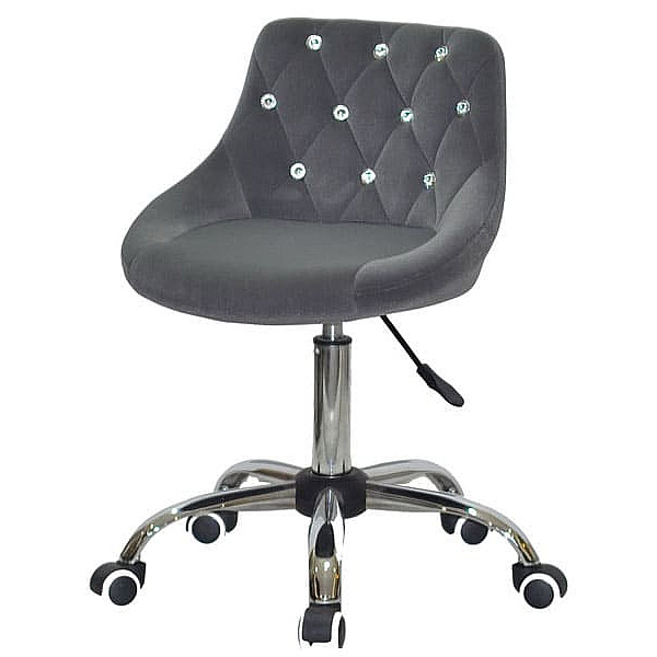 Стілець Onder Mebli FORO+SV CH-OFFICE Сірий B-1004 Оксамит-1