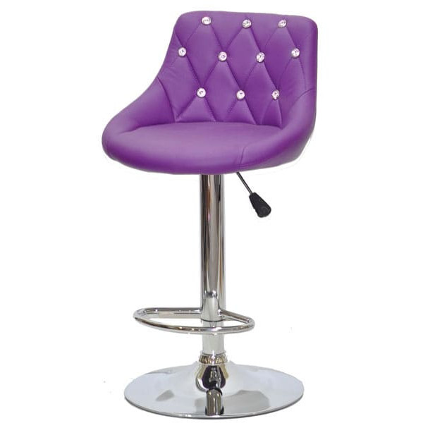 Барний стілець Onder Mebli FORO+SV BAR CH-BASE Пурпур 1010 Екошкіра-1