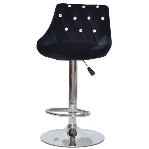 Барный стул Onder Mebli FORO+SV BAR CH-BASE Черный B-1011 Бархат-1