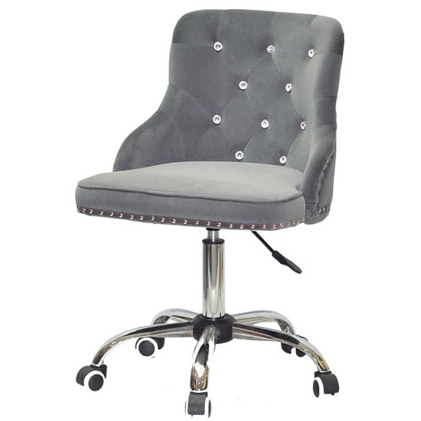 Стілець Onder Mebli OLIMP+SV CH-OFFICE Сірий B-1004 Оксамит-1