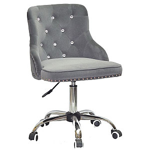 Стілець Onder Mebli OLIMP+SV CH-OFFICE Сірий B-1004 Оксамит