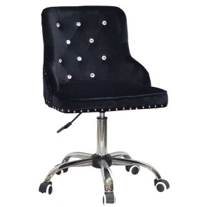 Стілець Onder Mebli OLIMP+SV CH-OFFICE Чорний B-1011 Оксамит