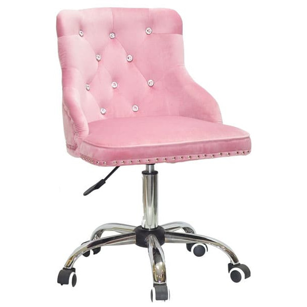 Стілець Onder Mebli OLIMP+SV CH-OFFICE Рожевий B-1021 Оксамит-0