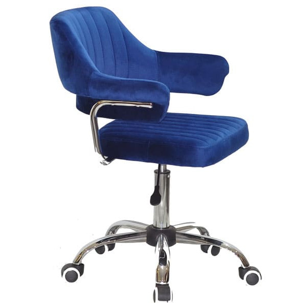 Стілець Onder Mebli Jeff CH-Office Синій B-1026 Оксамит-1