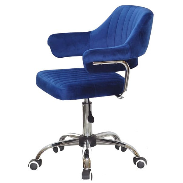 Стілець Onder Mebli Jeff CH-Office Синій B-1026 Оксамит-2