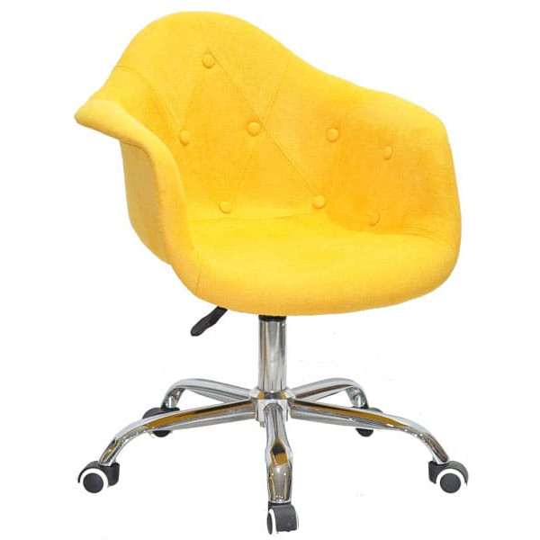 Стілець Onder Mebli Leon Soft Office Жовтий W-4 Вовна-0