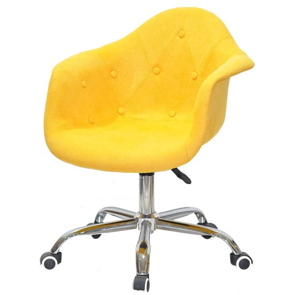 Стілець Onder Mebli Leon Soft Office Жовтий W-4 Вовна-1