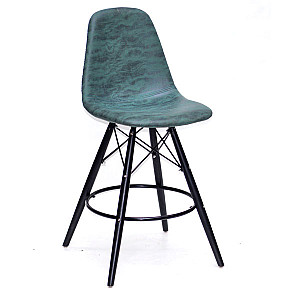 Напівбарний стілець Onder Mebli Lari BAR 65-BK Зелений MR-202 Нубук