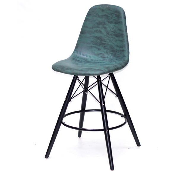 Напівбарний стілець Onder Mebli Lari BAR 65-BK Зелений MR-202 Нубук-1