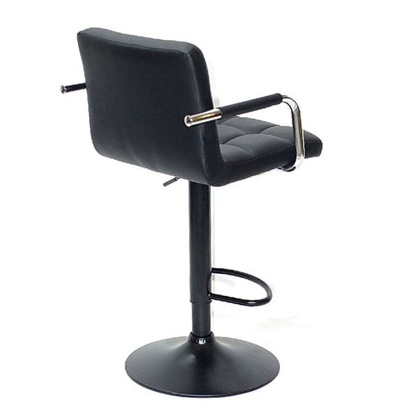 Барный стул Onder Mebli Arno-Arm BAR BK-BASE Черный Экокожа-3