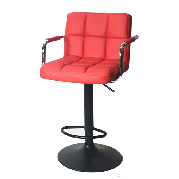 Барный стул Onder Mebli Arno-Arm BAR BK-BASE Красный 1007 Экокожа-1