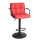 Барний стілець Onder Mebli Arno-Arm BAR BK-BASE Червоний 1007 Екошкіра