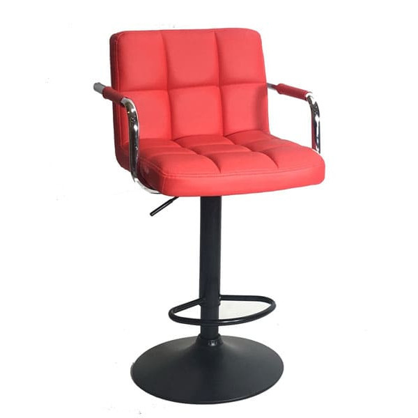 Барный стул Onder Mebli Arno-Arm BAR BK-BASE Красный 1007 Экокожа-0