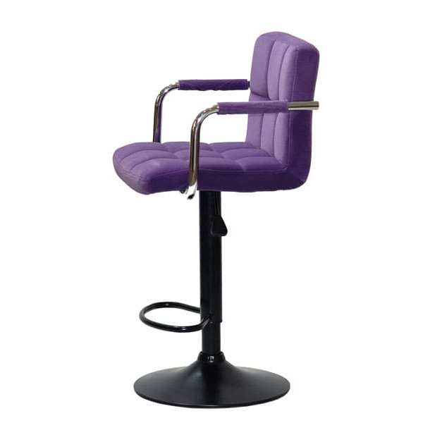 Барный стул Onder Mebli Arno-Arm BAR BK-BASE Пурпурный B-1013 Бархат-2