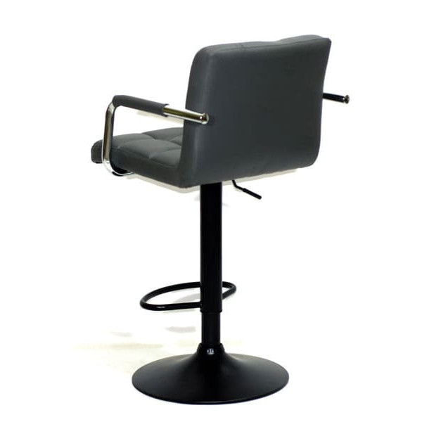 Барний стілець Onder Mebli Arno-Arm BAR BK-BASE Сірий 1001-2