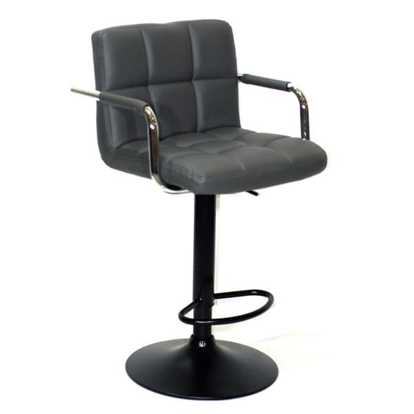 Барний стілець Onder Mebli Arno-Arm BAR BK-BASE Сірий 1001-0