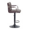 Барний стілець Onder Mebli Arno-Arm BAR BK-BASE Темно-коричневий 1015 Екошкіра-2-thumb
