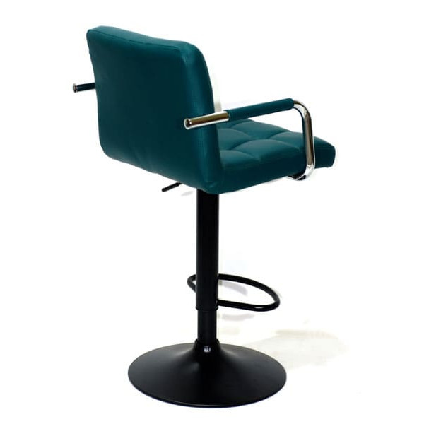 Барний стілець Onder Mebli Arno-Arm BAR BK-BASE Зелений 1002 Екошкіра-2