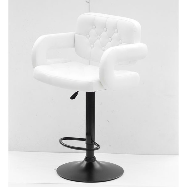 Барний стілець Onder Mebli Gor BAR BK-BASE Білий Екошкіра-1