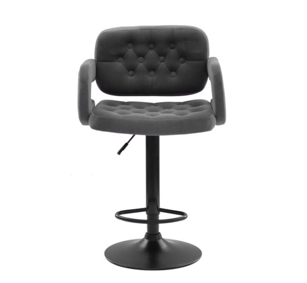 Барный стул Onder Mebli Gor BAR BK-BASE Серый B-1004 Бархат-2