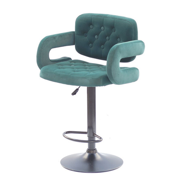 Барный стул Onder Mebli Gor BAR BK-BASE Зеленый B-1003 Бархат-1
