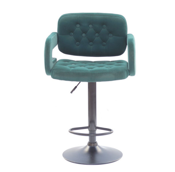 Барный стул Onder Mebli Gor BAR BK-BASE Зеленый B-1003 Бархат-2