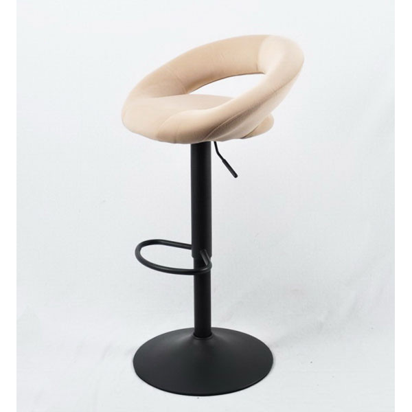 Барный стул Onder Mebli Holy BAR BK-BASE Бежевый B-1005 Бархат-2