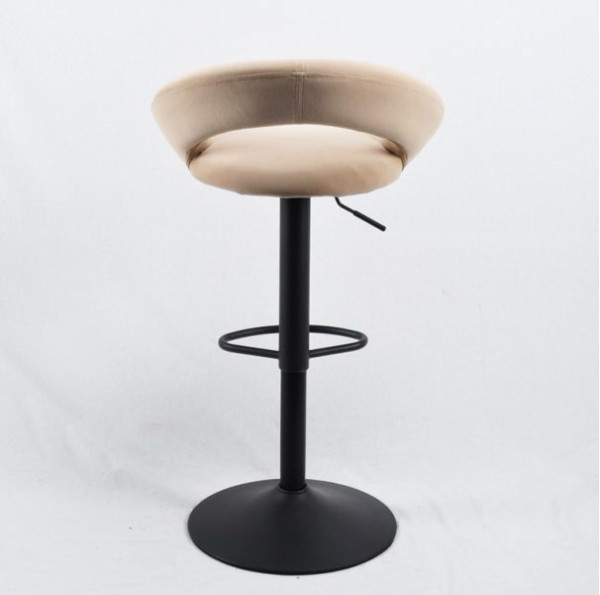 Барный стул Onder Mebli Holy BAR BK-BASE Бежевый B-1005 Бархат-3