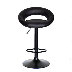 Барний стілець Onder Mebli Holy BAR BK-BASE Чорний Екошкіра