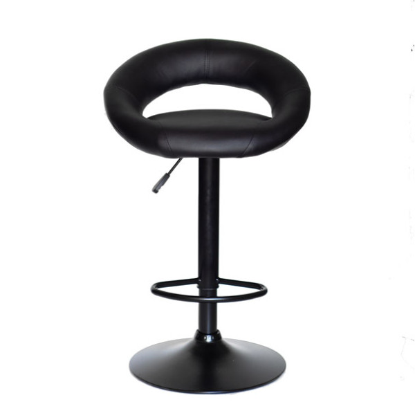 Барный стул Onder Mebli Holy BAR BK-BASE Черный Экокожа-0