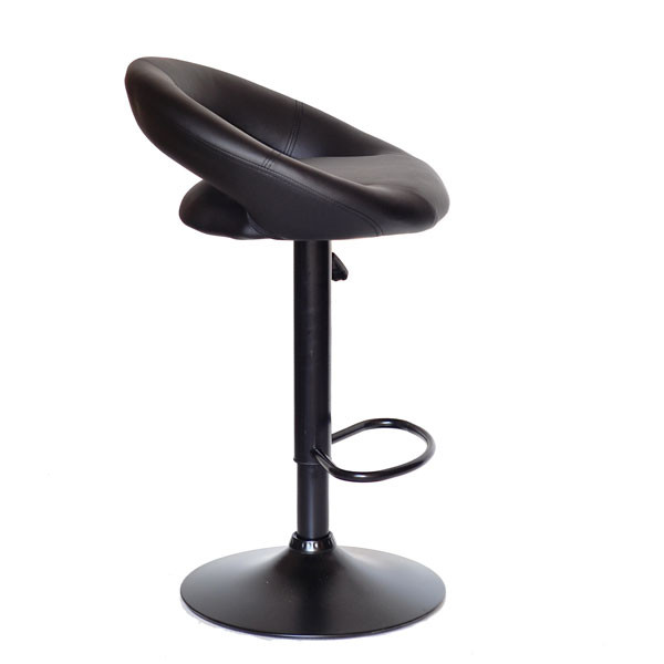 Барный стул Onder Mebli Holy BAR BK-BASE Черный Экокожа-2