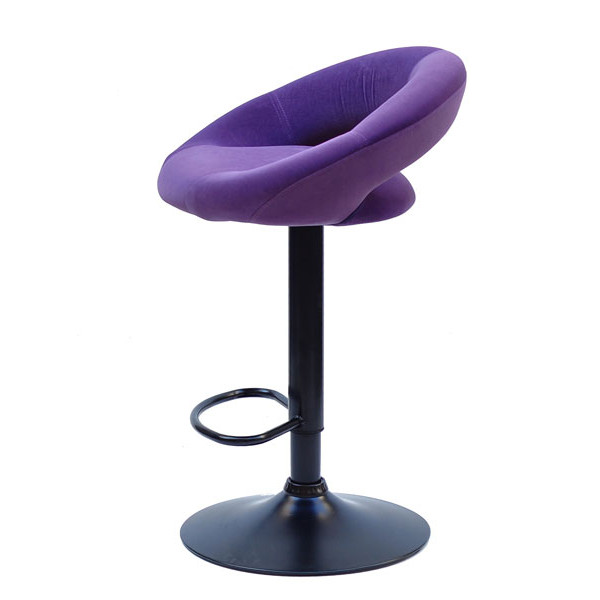 Барний стілець Onder Mebli Holy BAR BK-BASE Пурпуровий B-1013 Оксамит-1