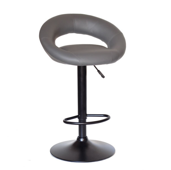 Барный стул Onder Mebli Holy BAR BK-BASE Серый 1001 Экокожа-0