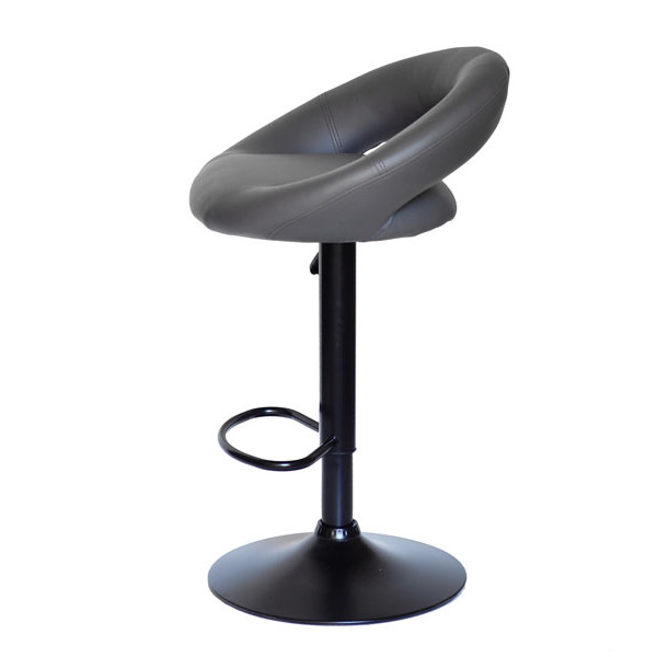 Барный стул Onder Mebli Holy BAR BK-BASE Серый 1001 Экокожа-2