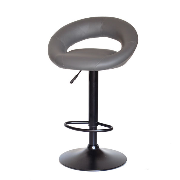 Барный стул Onder Mebli Holy BAR BK-BASE Серый 1001 Экокожа-1