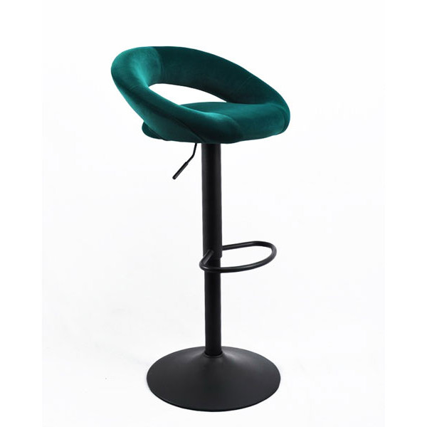 Барный стул Onder Mebli Holy BAR BK-BASE Зеленый B-1003 Бархат-0