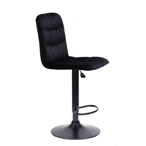 Барний стілець Onder Mebli Split BAR BK-BASE Чорний B-1011 Оксамит-2