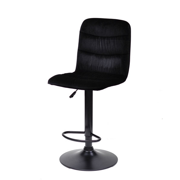 Барний стілець Onder Mebli Split BAR BK-BASE Чорний B-1011 Оксамит-3