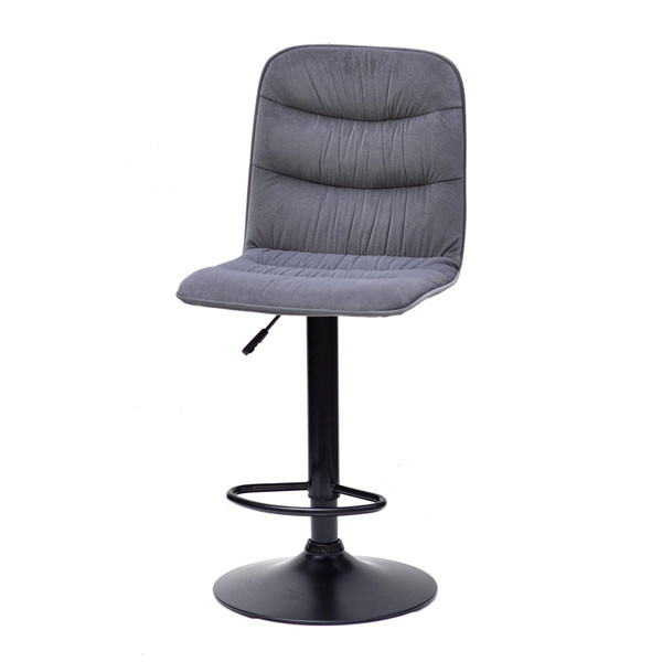 Барный стул Onder Mebli Split BAR BK-BASE Серый B-1004 Бархат-1
